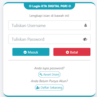 Register PGRI Cileungsi - Persatuan Guru Republik Indonesia Cabang Cileungsi